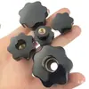 Tuerca de Rosca Pasante Agujero Ciego Forma de Estrella de Giro Manual, Tuerca con Mango de Cabeza de Goma Forma de Flor de Ciruelo, Tuerca con Mango de Perilla M4M5M6M8M12