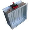 Válvula de Fogo Personalizada 70 Graus Exaustão de Fumaça Válvula de Fogo 280 Graus Equipamento de Incêndio Chapa Galvanizada Válvula de Fogo Manual Elétrica
