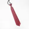 Gravata Estilo Universitário Feminino Edição Pequena Estreita 5CM Zíper ins Camisa Xadrez Casamento Fácil de Puxar Moda JK Japonesa