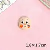 Popular Talla de Madera de Cara de Estrella Pequeña DIY Accesorios Personalizados Colgante Tejido a Mano Llavero Encanto para Bolso