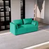 Sofá de Cuero Lavable de Lujo Ligero Nórdico para Rasguños de Gato Ropa Tienda Modelo de Celebridad de Internet para Tres o Cuatro Personas Apartamento Pequeño Alquiler Dormitorio