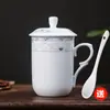 Caneca de Escritório Feminina Caneca de Chá de Cerâmica Jingdezhen Caneca de Leite Caneca de Café Caneca de Água Caneca Pode Ser Impressa com Logo Nome