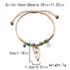 Nuevo Colgante Mall Xiaohua Pulsera Tejida a Mano con Cuentas para Mujeres Pareja Hombres y Mujeres Novia Pulsera por Lote Joyería de Yiwu