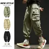 Pantalones Cargo para Hombre Estilo Primavera y Otoño Sueltos Americanos High Street Funcionales de Marca de Moda Joggers Casuales para Hombre Temporada de Otoño