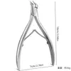 Pinzas especiales para cutícula de boca afilada de venta caliente transfronterizas tijeras para cutícula de acero inoxidable herramienta de pinzas para nariz de pollito para reparación de uñas de los pies