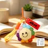 Llavero Creativo de Girasol Tejido a Crochet para Exámenes de Admisión de Secundaria y Universidad, Colgante para Mochila de Estudiante, Regalo de Graduación al por Mayor