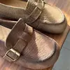 Novedad Primavera 2026: Mocasines Retro sin Cordones de Piel de Vaca de Primera Capa, Mocasines Casuales de Piel Genuina, Zapatos Cerrados para Mujer