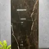 Azulejos de Piso de Pedra de Luxo Estilo Francês Preto Minimalista com Padrão de Mármore 60*120 Azulejos Cerâmicos para Hotéis e Supermercados, Azulejos Brilhantes Cor de Café