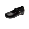 Zapatos Mary Jane retro franceses de imitación con punta dividida para mujer, nuevo modelo otoño e invierno 2026, hebilla de una tira, versátiles para el trabajo, zapatos de corte bajo de una sola pieza