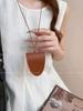 Bolsa Magnética de Cuero para Colgar Gafas en el Cuello Collar Bolsa de Cosméticos para Mujer Colgante de Gafas de Sol Bolsa Cadena de Suéter Exquisita Nueva 2025