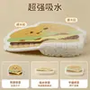 Esponja de Lavar Platos de Pulpa de Madera Espesa de Dibujos Animados Suministros de Cocina Eliminación de Manchas Esponja Comprimida para Lavar Platos Paño de Limpieza Absorbente