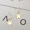 E869 novos brincos geométricos europeus e americanos minimalistas curinga para meninas flocos estrela de cinco pontas fofos brincos de estrelas brincos brincos