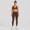 Conjunto de Sutiã Esportivo Transfronteiriço, Top Fitness Beauty Costas Cruzadas, Leggings Justas de Cintura Alta de Secagem Rápida, Conjunto de Duas Peças para Yoga
