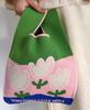 Cor de Contraste Atacado Bolsa de Tricô Bolsa de Pulso Bolsa Tote Bolsa de Mão Bolsa de Tricô Bolsa Feminina Bolsa de Tricô Vazada Tecida Pequena Quadrada