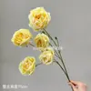 Flores artificiales, rosas de burbuja, rosas de borde quemado, flores de borde rizado, accesorios de decoración de bodas, flores falsas, arreglos florales decorativos