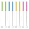Escova de Limpeza de Canudo Colorida Escova de Canudo Fina Longa Escova de Garrafa Escova de Limpeza para Máquina de Café Totalmente Automática Escova Azul para Mangueira