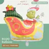 Nueva Serie de Decoración para Fiesta Navideña Mini Muñeco de Nieve, Anciano, Reno, Árbol de Navidad Globos de Papel de Aluminio Serie Navideña