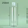 Fábrica de Origen Botellas de Plástico Transparentes con Tapa Flip-Top Tapa Mariposa de PET Botellas Exprimidoras Botellas Dosificadoras Cosméticas Grandes Cantidades en Stock
