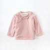Macacão Novo de Bebê Menina para o Inverno Roupa de Bebê Super Fofa 0-1 Ano Camisa de Base Acolchoada Macacão de Uma Peça para Passeio