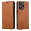 Funda de Cuero para Teléfono con Ranura para Tarjeta, Tipo Ventosa en el Borde, Plegable Doble, Antirrobo, Adecuada para Samsung A57 5g A37/A26/M13 5g