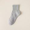 Calcetines de Algodón de Xinjiang para Hombres y Mujeres, Absorbentes de Sudor y Desodorantes para Todas las Estaciones, de Longitud Media, Deportivos, para Baloncesto, Color Sólido, de Algodón