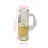 Mini Jarra de Cerveza para Uso en Casa, Vaso de Vidrio Creativo y Original para Niñas, de Alta Gama y Exquisito, Moderno Ligeramente Ebrio Vaso Pequeño de Vino 0.1kg