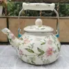 Tetera de Esmalte para Comercio Exterior, Tetera Vintage para Agua Fría, Tetera Doméstica con Capacidad de 2.5L, Tetera de Esmalte en Varios Diseños y Colores