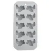 Molde de hielo de silicona de flamenco en stock, molde de hielo de silicona DIY, molde de cubitos de hielo multi-forma para uso doméstico, grado alimenticio
