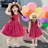 Vestido de niña para verano 2026, nuevo y elegante vestido de verano para bebé, vestido tipo chaleco de verano para niños, estilo fino tipo algodón