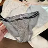 Ropa interior de algodón con lunares para otoño e invierno, cómoda, con encaje de algodón en contraste, para niñas, sensación de piel desnuda, cubre cadera, triángulo, deseo puro de niña