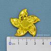 Jóias de Ouro Acessórios de Vestuário Ferro Recorte Redondo Peça de Flor Porta Diamantes Volante Longo Borboleta Vestuário Espaçador Decorativo