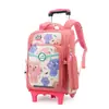 Mochilas con Ruedas Transfronterizas al por Mayor para Estudiantes de Primaria Niños y Niñas de Tercero a Sexto Grado, Ligeras de Arrastre y Espalda, Desmontables y de Doble Uso