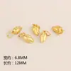 Chapado en oro de cobre azul ardiente que retiene el color accesorios de oro de arena antigua francesa cuerda de material DIY para pulsera con cuentas accesorios