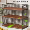 Prateleira de Armazenamento para Mesa de Trabalho Cozinha Organizador Multifuncional em Camadas Mesa de Jantar Lanche Mesa de Centro Porta-Copos Caixa de Armazenamento para Saquinhos de Chá Bancada