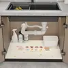 Alfombrilla absorbente para fregadero de cocina, alfombrilla escurridora para encimera de gabinete de lavabo, resistente a la suciedad, impermeable, a prueba de humedad, a prueba de moho, alfombrilla para cajón y gabinete