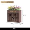 Caja de Flores de Acero Inoxidable para Exteriores Combinación Departamento de Ventas de Hotel Macizo de Flores Valla de Canaleta de Flores de Hierro para Calle Comercial Estanque de Flores Rectangular