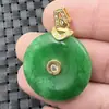 Jade Jade Verde Seco Fivela de Jade Pingente de Jade Esmeralda Fivela de Jade Pingente de Diamante Pingente de Colar Verde Pingente de Jade Pingente de Jade