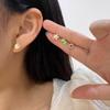 Set de pendientes de tachuela de flor de fruta de cerámica fresca estilo Mori diseño de nicho pendientes de chica de verano pendientes