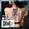 Alas de Mariposa Flor de Pecho Tatuaje Herbal Pegatina Impermeable Femenino Larga Duración Gama Alta Cubrir Cicatriz Pegatina de Tatuaje