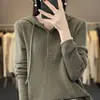 Ropa Interior con Capucha de Moda Ligera Versátil Estilo Transfronterizo Lana Elegante Corta de un Solo Botón Adelgazante Simple Tejido Fino