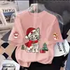 Camiseta Infantil de Manga Curta Estampada Primavera e Verão, Roupa de Verão, Camiseta Básica Gola Redonda, Top Fofo e Estiloso de Meia Manga para Meninas Pequenas e Bebês