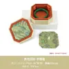 Caja de Almacenamiento para Pulseras de Doble Tapa Estilo Palacio de Gama Alta Patrón Octogonal Ola Retro Tapa Cielo y Tierra Pulsera Joyería
