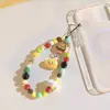 Cadena Minimalista para Teléfono con Perlas y Lazo, Correa de Muñeca, Cadena de Mano, Portacámaras y Llavero para Mujer