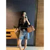 Pusumed Cárdigan de Punto Retro para Coleccionista con Cuello en V Falso Dos Piezas para Mujer Holgado con Temperamento Top Delgado de Abrigo