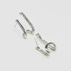 Pendientes de aguja de plata S925 de alta calidad estilo Hong Kong, nuevos pendientes sencillos de moda de Corea del Sur, pendientes de Internet, accesorios populares de estilo frío para las orejas.