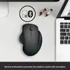 Ratón Inalámbrico Bluetooth Ergonómico Silencioso para Oficina Vertical 2.4g para Diestros Computadora Tablet Ratón de Doble Modo