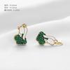 Pingente espaçador de óleo gotejado ouro areia, feito à mão, acessórios de joalheria DIY, colar, pulseira, acessórios pingente espaçador ouro fosco, material