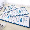 Suministrado directamente por el fabricante, tapetes de piso de tira larga de dibujos animados, tapetes absorbentes para baño y cocina, tapetes para inodoro, tapetes para niños, tapetes de puerta lindos