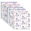 WW150-15 material para collage de acuarela papel a cuadros cuenta manual papel para notas de respaldo diy papel de fondo multicolor arcoíris
