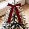 Colgante de lazo para árbol de Navidad transfronterizo Decoraciones navideñas Adornos colgantes para fiestas Lazo de cinta de terciopelo Decoración colgante
